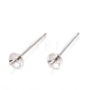 925 Sterling Silver Stud Earring Findings STER-K167-027A-S-6