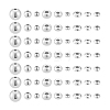 60Pcs 9 Styles 925 Sterling Silver Beads STER-PH0003-29-6