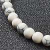 Synthetic Howlite Beaded Stretch Bracelets BJEW-A117-A-10-3