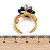 304 Stainless Steel Adjustable Cuff Rings with Glass Crystal RJEW-V010-05G-2