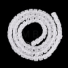 Transparent Frosted Glass Beads Strands GLAA-N072-01A-A01-2
