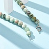 12MM Natural Green Line Jasper Round Beaded Necklaces GG-CBAA808-02P-D-2