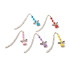 Fairy Charm Drop Alloy Bookmark with Beads for Booklover AJEW-JK00175-1