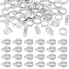 50Pcs Tibetan Style Alloy Tube Bails TIBE-TAD0001-01S-1