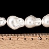 Electroplated Glass Pearl Beads Strands BSHE-B008-02-4