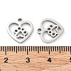 316 Surgical Stainless Steel Charms STAS-Q314-09P-3