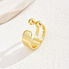 Real 18K Gold Plated Brass Open Cuff Rings XT2727-3-1