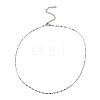 10Pcs 304 Stainless Steel Dapped Chain Necklaces Set NJEW-K254-02P-1