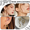 8 Pairs 2 Colors 304 Stainless Steel Huggie Hoop Earrings STAS-SC0021-28G-5
