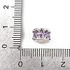 Column Rack Plating Brass Cubic Zirconia European Beads KK-L236-09S-3