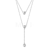 SHEGRACE 925 Sterling Silver Tiered Necklaces JN958A-1