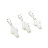 Natural Freshwater Shell Pendants PALLOY-JF05395-2