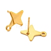 Star Shape 201 Stainless Steel Stud Earrings Findings LS-STAS-Q251-02G-2