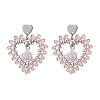 Alloy Glass Stud Earrings EJEW-MZ00372-02-2