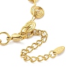304 Stainless Steel Whorl Link Chain Bracelets for Women BJEW-G712-07G-3