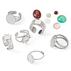 DIY Gemstone Ring Making Kit DIY-TA0005-21-3