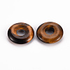 Natural Tiger Eye Pendants G-T122-66D-2