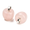 Natural Rose Quartz Pendants GG-K002-15B-2