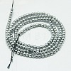 Non-magnetic Synthetic Hematite Beads Strands G-K015-4mm-02-2