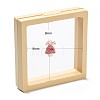 Square Transparent PE Thin Film Suspension Jewelry Display Box CON-D009-01A-01-4