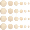 110Pcs Wooden Round Ball WOOD-PA0001-85-7