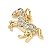 Brass with Rhinestone Pendants RB-CBA6830-18G-07-2