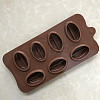 DIY Coffee Bean Shape Food Grade Silicone Molds SOAP-PW0001-104-3