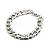 304 Stainless Steel Curb Chain/Twisted Chain Bracelets STAS-A028-B127P-1