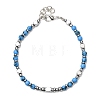 Adjustable 304 Stainless Steel Gemstone Beaded Bracelets FS-WG23DE2-12-1-1