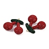 Alloy Clay Rhinestone Pendants RB-P038-05B-G-2