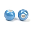 Glazed Porcelain Beads X-PORC-D001-8mm-12-3