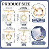 4Sets 4 Styles Brass Micro Pave Clear Cubic Zirconia Toggle Clasps KK-TA0008-81-3
