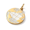 304 Stainless Steel Enamel Pendants STAS-Z189-11G-01-2