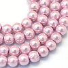 Baking Painted Glass Pearl Bead Strands HY-Q003-3mm-47-1