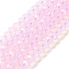 Baking Paint Transparent Glass Beads Strands LS-DGLA-A034-J6MM-D09-1