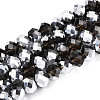 Electroplate Glass Beads Strands GR8MMY-01S-1