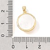 Synthetic Turquoise & Natural Shell Pendants KK-N289-08G-02-3