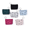 Triangle Pattern PU Leather Wallets AJEW-N003-16-1