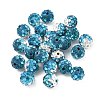 Handmade Polymer Clay Rhinestone Beads RB-CBAFAF8-01E-1