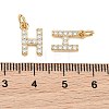 SHEGRACE Brass Micro Pave Clear Cubic Zirconia Pendants XGRQ29951-394G-H-3