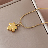 Vintage 304 Stainless Steel Enamel Maple Leaf Pendant Necklaces for Women YM5382-5