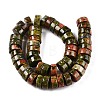 Natural Unakite Beads Strands G-T138-51-2