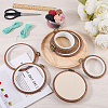 8Pcs 2 Styles Plastic Cross Stitch Embroidery Hoops DIY-CP0012-37-3