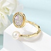 Brass Cuff Open Rings AJEW-H158-06G-3
