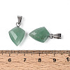 Natural Green Aventurine Pendants G-N349-18P-03-3