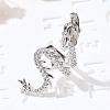 Brass Clear Cubic Zirconia Cuff Earrings EJEW-Q025-01B-P-5