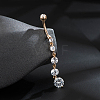 Brass Piercing Jewelry AJEW-EE0006-79RG-2