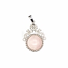 Natural Rose Quartz Pendants PW-WG90859-21-1