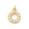 Real 18K Gold Plated Rack Plating Brass Micro Pave Cubic Zirconia Pendants KK-S396-02D-1