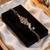 Elegant Alloy & Colorful Rhinestone Link Bracelets WG00069-01-4